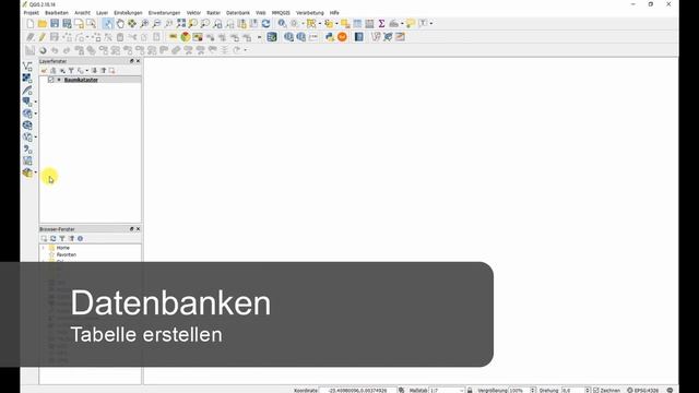 QGIS Tutorial Datenbanken: ein Geopackage mit Feature-Layer und Tabelle erstellen | Deutsch | Germa смотреть онлайн