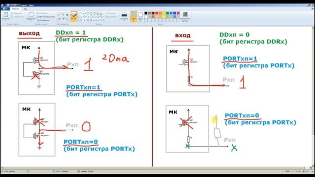 AVR 2# Порты ввода вывода. Теория. смотреть онлайн