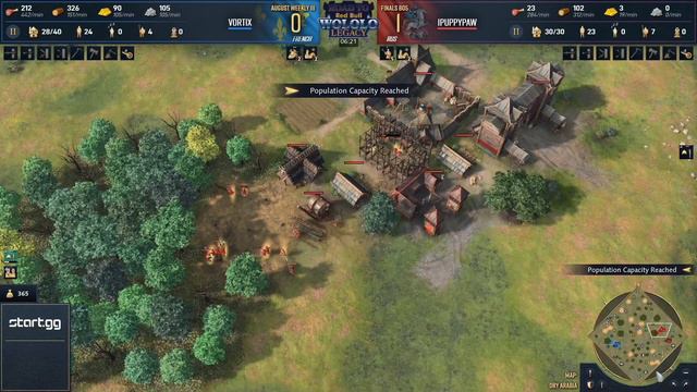 1Puppypaw vs Vortix: Road to Red Bull Wololo August Weekly #3 - Age Of Empires 4 смотреть онлайн