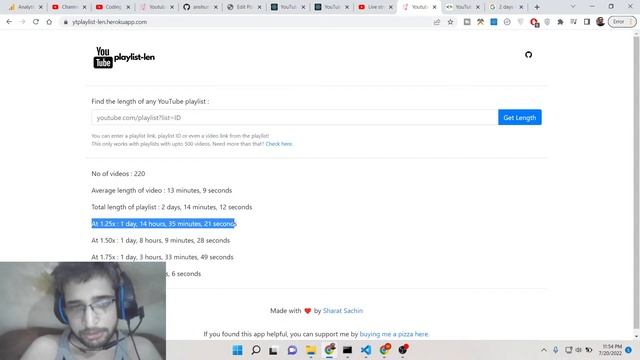 Node.js React.js Youtube API Project to Find Playlist Length & Time Calculator Deployed to Heroku смотреть онлайн