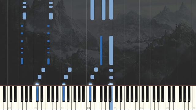 Dragonborn - Jeremy Soule | Synthesia Tutorial | Neftis смотреть онлайн