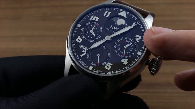 IWC Big Pilots Watch Perpetual Calendar Edition Antoine De Saint Exupery Functions and Care смотреть онлайн