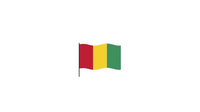 Guinea flag Lottie JSON animation смотреть онлайн