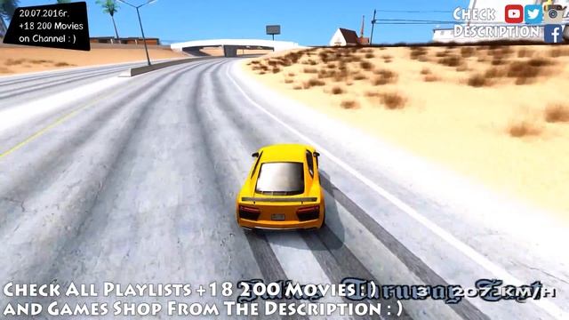 Audi R8 2017 - GTA San Andreas 1440p / 2,7K _REVIEW смотреть онлайн