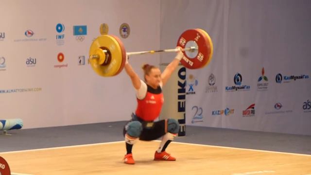 Almaty 2014 Women 63 kg Yuliya Kalina Snatch 108 kg смотреть онлайн