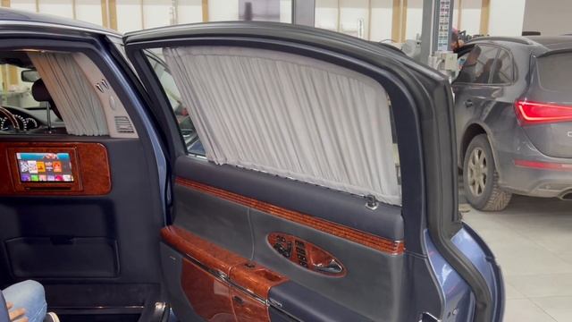Maybach S62 ч.8 - новый алгоритм управления шторкой и стеклом сзади