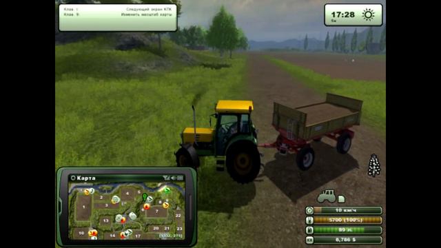 Farming Simulator 2013 часть 4( Продаем зерно и кормим овец....) смотреть онлайн