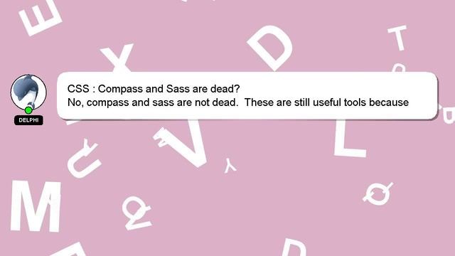 CSS : Compass and Sass are dead? смотреть онлайн