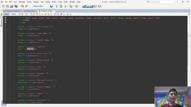 Program that simulates all of the java data types and then generate a message display in a console. смотреть онлайн