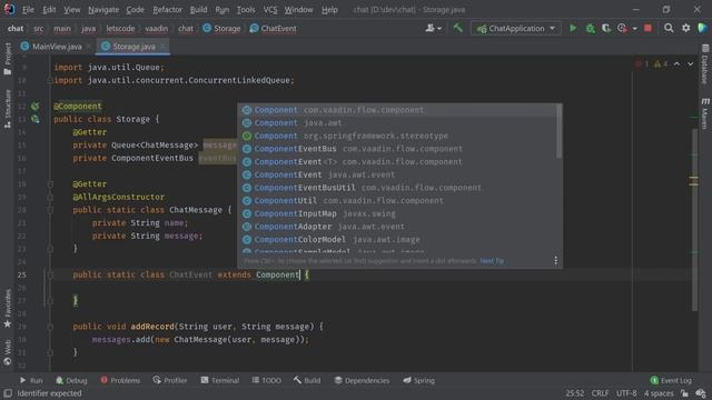 Web чат на чистой Java (Vaadin) смотреть онлайн