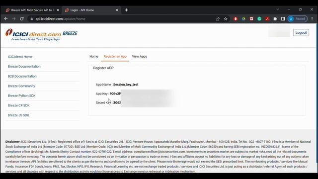 How to generate session key | Getting started with Breeze API ICICI Direct смотреть онлайн
