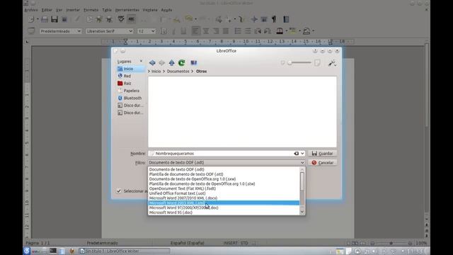 Guardar archivos en Libreoffice compatibles con Office смотреть онлайн
