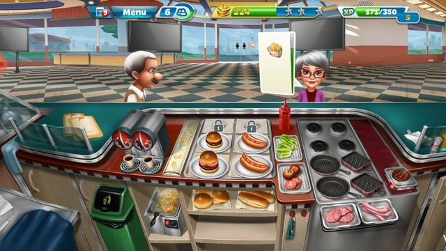 Cooking Fever Game,Fast Food Court- Level (16-20,),Restaurent Cooking Game,Android Gameplay video смотреть онлайн