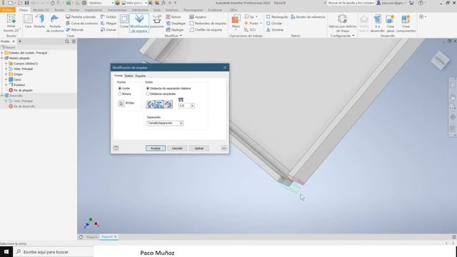 Autodesk Inventor 2022: Asistente de chapa 2 смотреть онлайн