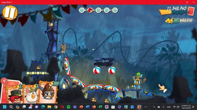 Angry Birds 2 PC (Windows 11) King Pig Panic (KPP) with Bubbles for extra Stella card (Nov 10, 2023 смотреть онлайн