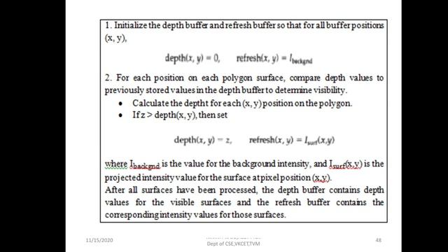 Depth Buffer(Z Buffer) Method/Module 5/Computer Graphics смотреть онлайн