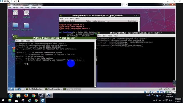 Controling Counter in TIA PORTAL V13 and Writing the Data to file .CSV on Python via Snap7 смотреть онлайн