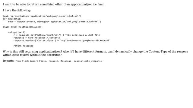 How to customize response content type in flask-restful? смотреть онлайн
