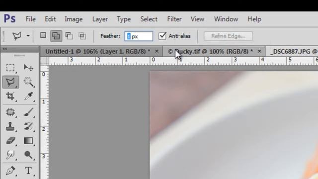 การไดคัทตัดภาพภาพด้วยเครื่องมือ Lasso tool ของ Photoshop cc смотреть онлайн