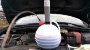 Двигатель EP6, замена моторного масла через щуп с помощью маслоотсоса Мастак