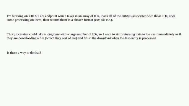 Drupal: Returning long-running api response as a "download" смотреть онлайн