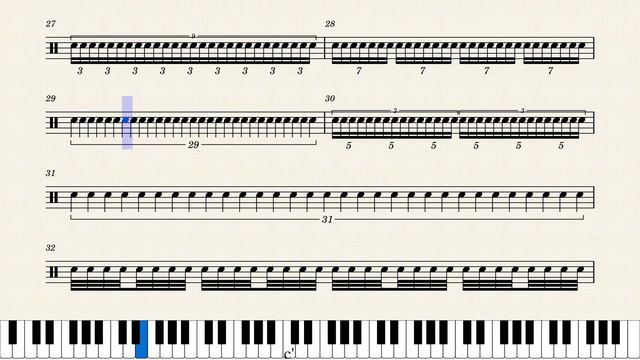 Beat Subdivisions 1-64th notes смотреть онлайн