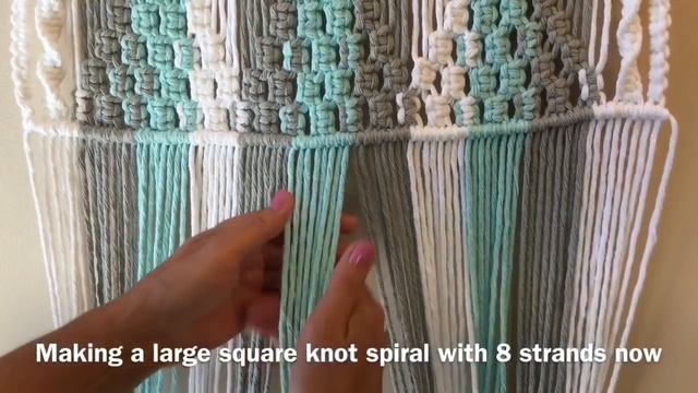 Learn macrame wall hangings - 3 colour pattern смотреть онлайн