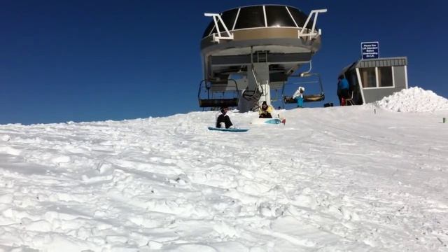 Ski lift fail, WHAAAT . смотреть онлайн