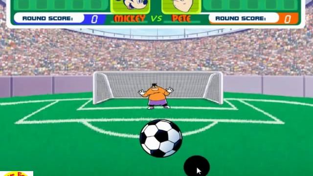 Mickey Mouse Soccer Game Микки маус футболист игра смотреть онлайн