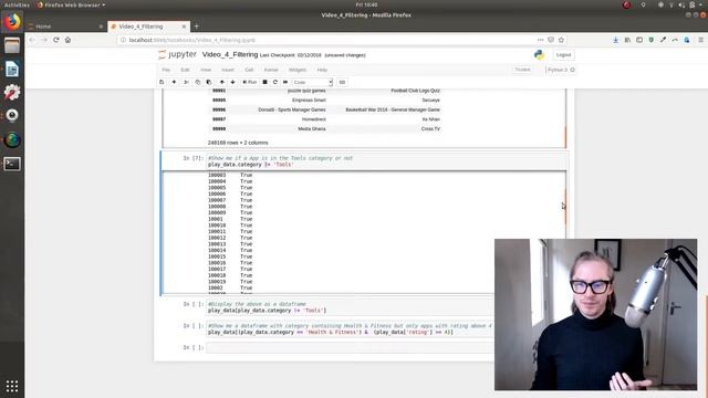 Video 4: How to Filter Rows and Columns in Pandas смотреть онлайн