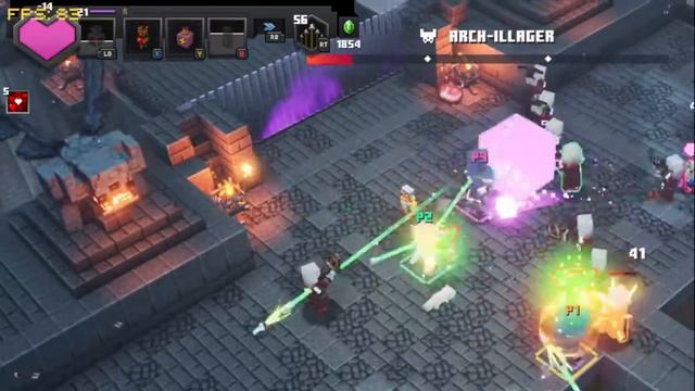 Minecraft Dungeons Arch Illager boss fight смотреть онлайн
