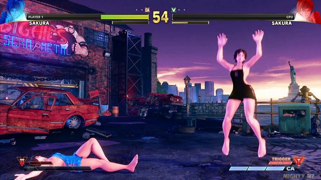 Street Fighter 5 mods Sakura Relax Knit outfit смотреть онлайн