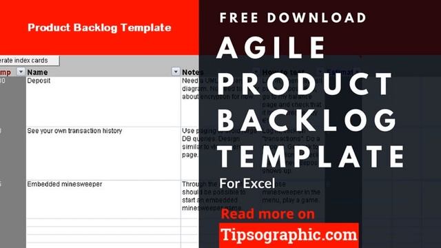 Agile Product Backlog Template for Excel, Free Download ? http://bit.ly/2vcHIkC смотреть онлайн