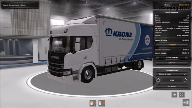 [ETS2 v1.40] Tandem Krone Scania NG P/G/R/S смотреть онлайн