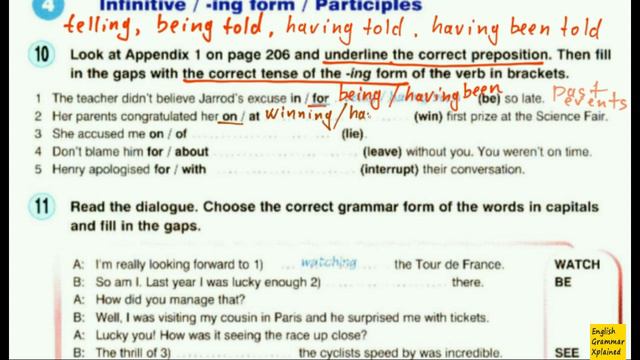 Using Tenses of Gerund - Round-Up 5 | ex.10 смотреть онлайн