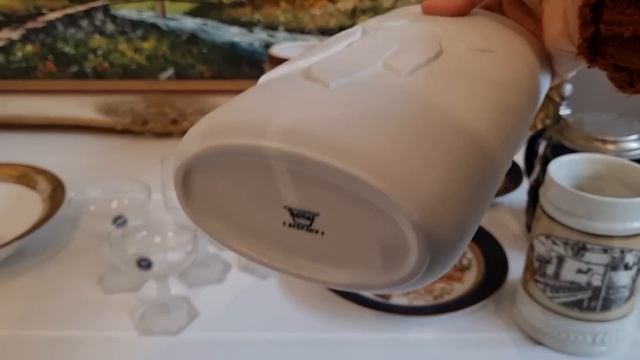 Распаковка находок . Снимаю все подряд, вазы, блюда, керамика, стекло ,фарфор.  Барахолка Германия