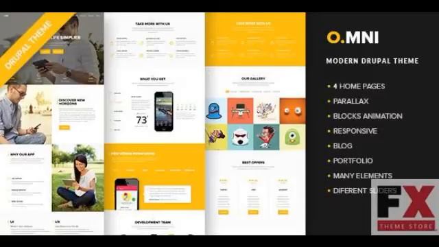Preview Omni - Modern Drupal App Theme TFx смотреть онлайн