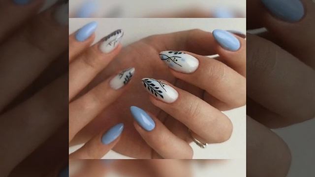 Самый модный маникюр 2021. Идеи голубого маникюра. ДИЗАЙН НОГТЕЙ (NaiL Design) смотреть онлайн