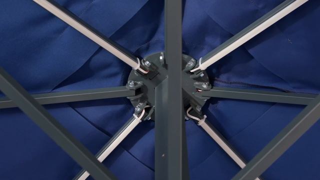 Зонты для ресторана Двухкупольные размером 8,5 метров на 4 метра - Umbrellas for restaurant Double смотреть онлайн