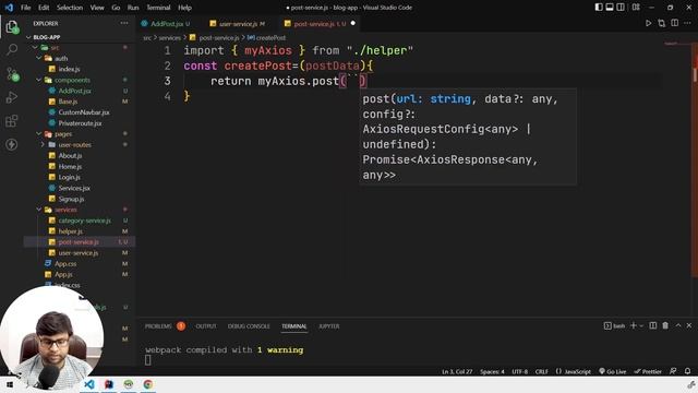 ? Completing Add Post Module in Single Video | Blog App using React JS смотреть онлайн