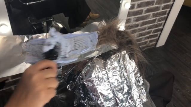 #1 Окрашивание волос ❤️Лада Ким❤️ Шатуш, исправление предыдущего окрашивания. смотреть онлайн