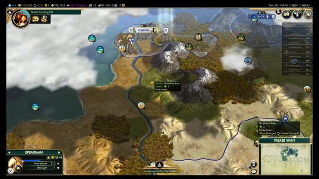 Let's Play Civilization 5 Brave New World 1:7 - Maria I of Portugal (EPIC) смотреть онлайн