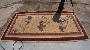 Чистка ковра Автомойкой KARCHER K5