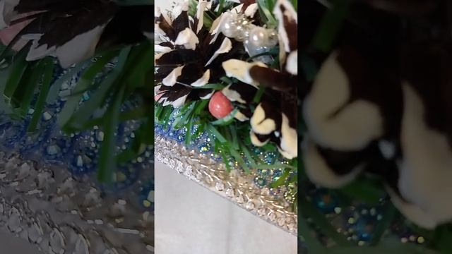 Новогодние поделки в садик, школу. Ёлочка из шишек. смотреть онлайн
