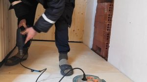 Утепление пола предбанника