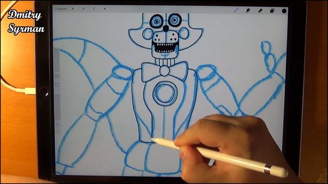 How to draw Funtime Foxy, FNAF Sister Location, Как нарисовать Фокси смотреть онлайн