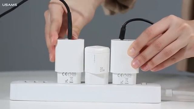 USAMS-CC128 T37 Super Si QC3.0+PD Fast Charger 20W ( EU) смотреть онлайн