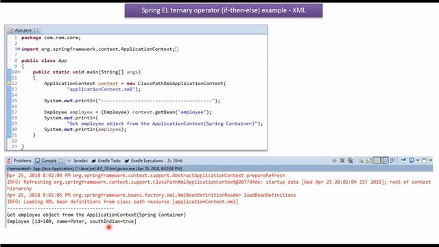 Mastering Spring Expression Language Ternary Operator (if-then-else) Example [XML] | Spring Tutoria смотреть онлайн