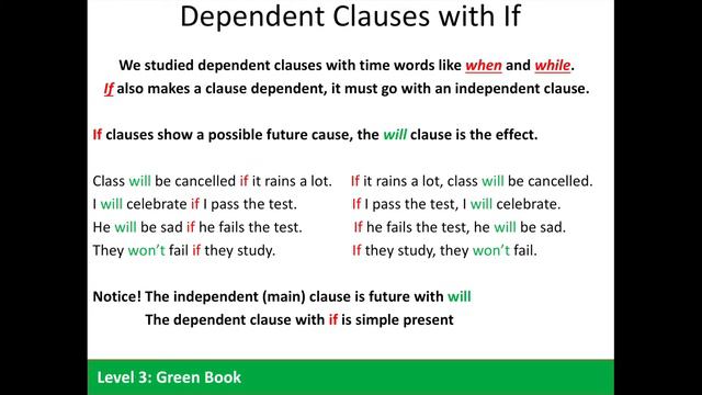 English Tutorial: Making Predictions using "Will" and "If" Clauses смотреть онлайн