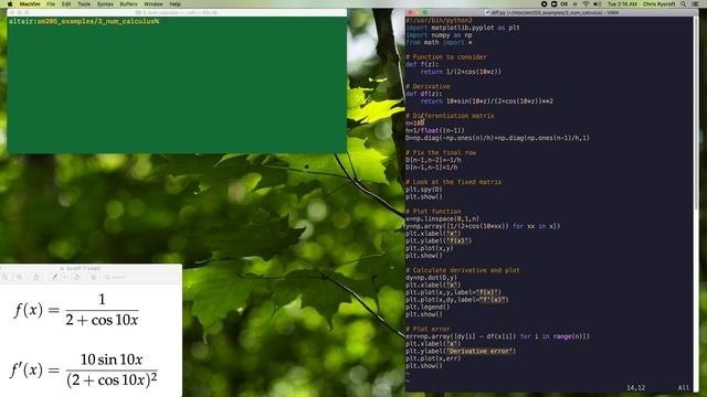 Harvard AM205 video 3.6 - Differentiation matrices смотреть онлайн